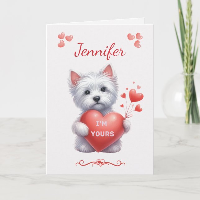 Carte de Saint-Valentin personnalisée I'm Yours We (Devant)