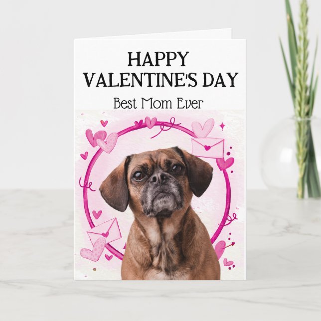 Carte de Saint-Valentin personnalisée Meilleure Ma (Devant)
