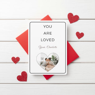 Carte de Saint-Valentin photo minimaliste Tu es ai
