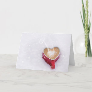 Carte de Saint-Valentin pour amateur de café