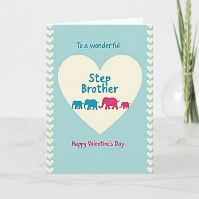 Carte de Saint-Valentin pour beau-frère (Devant)