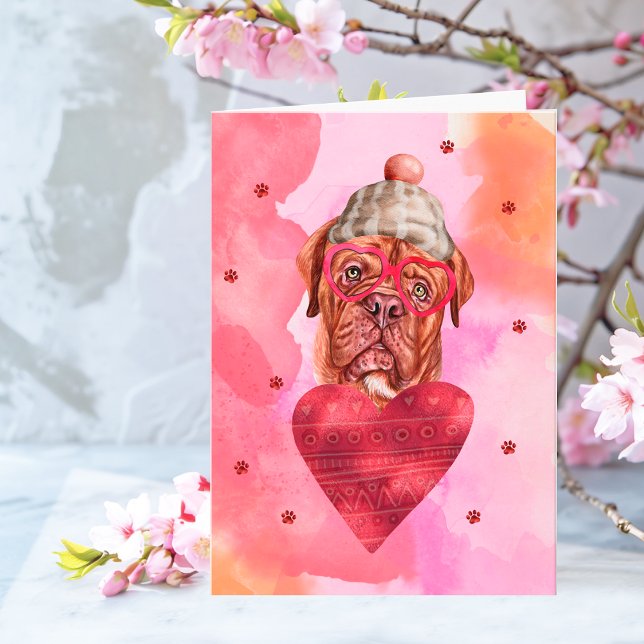 Carte de Saint-Valentin pour chien, Cadeau Mastiff (Créateur téléchargé)