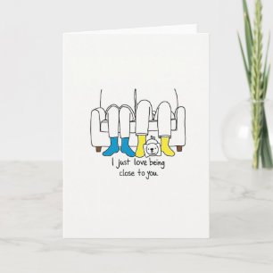Carte de Saint Valentin pour Couple Coquet et son