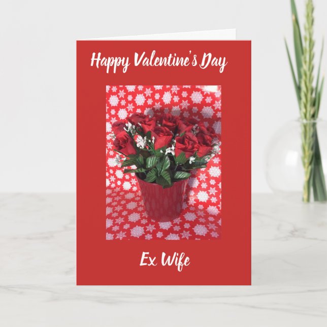 Carte de Saint-Valentin pour ex-femme (Devant)