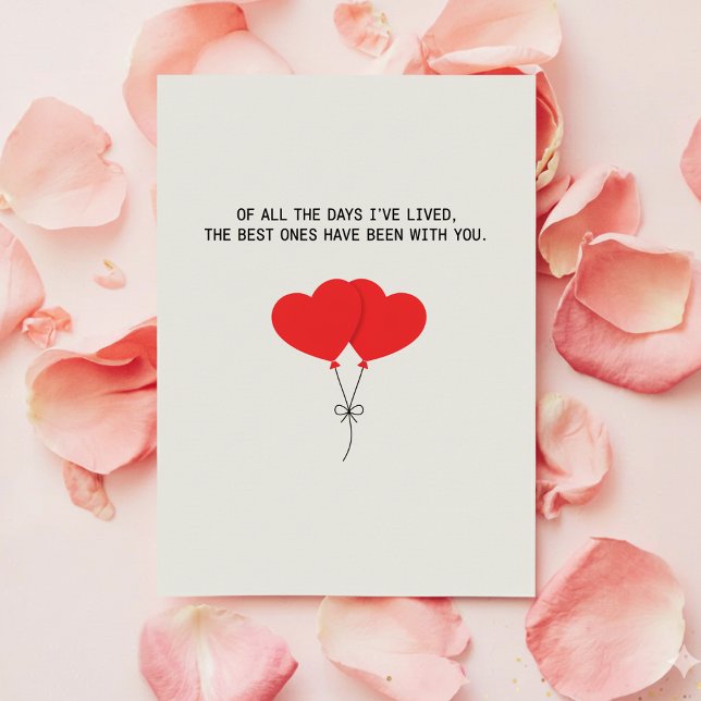 Carte de Saint-Valentin pour femme mariée mari rom (Créateur téléchargé)