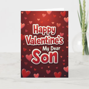Carte de Saint-Valentin pour fils heureux