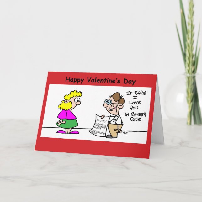 Carte de Saint-Valentin pour le geek (Devant)