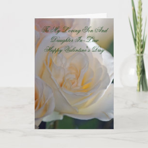 Carte de Saint Valentin pour le gendre et la belle