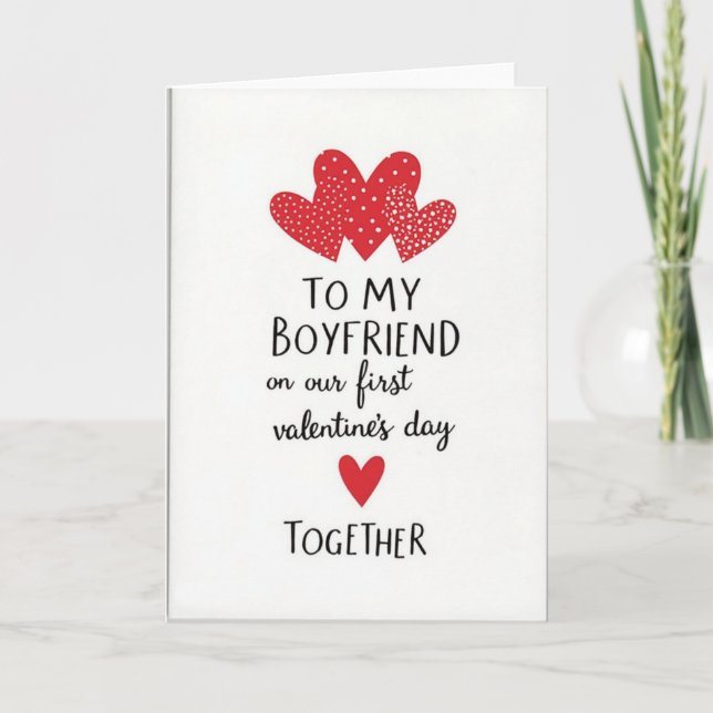 Carte de Saint-Valentin pour petit ami (Devant)