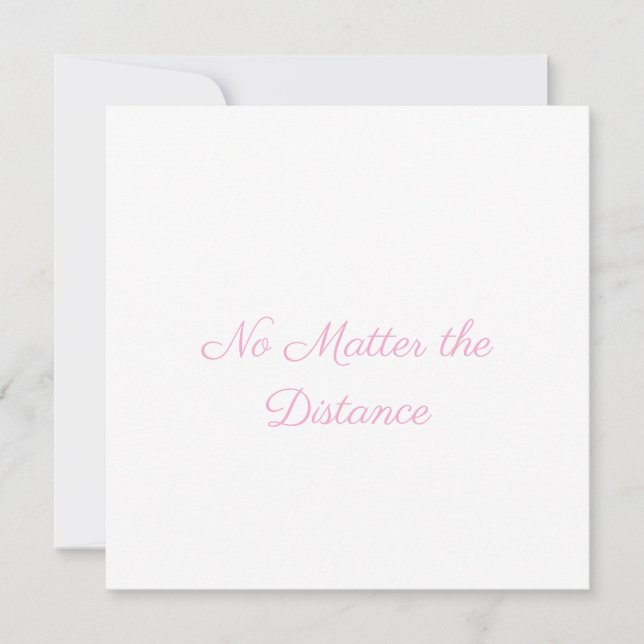Carte de Saint-Valentin pour une relation à distan (Devant)