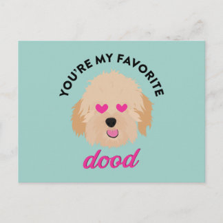 Carte de Saint Valentin Puppy Goldendoodle