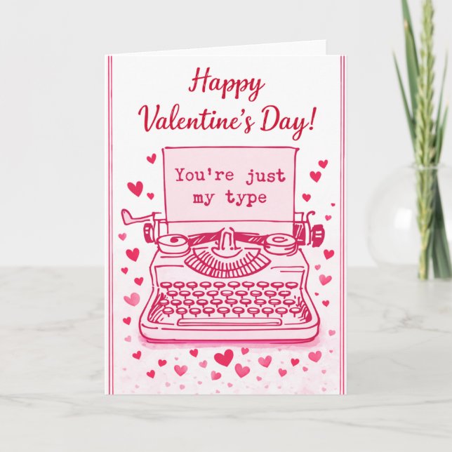 Carte de Saint-Valentin Rétro pour Amour de Machin (Devant)