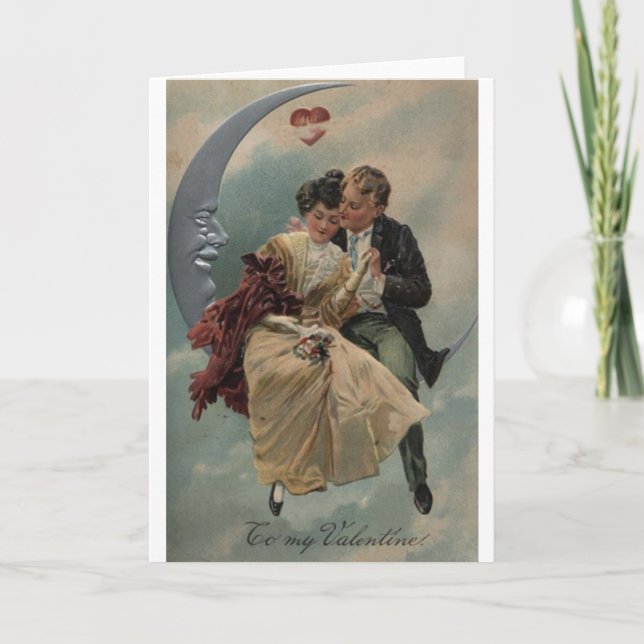 Carte de Saint Valentin Romance Victorian (Devant)