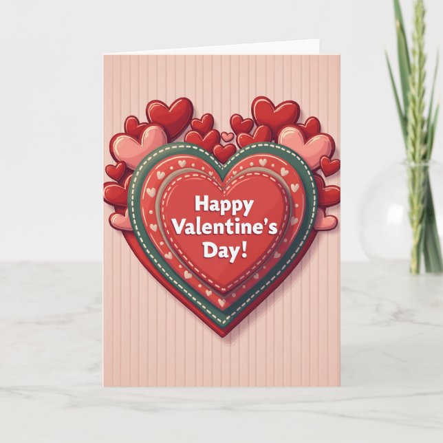 Carte de Saint-Valentin romantique (Devant)