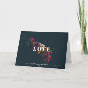 Carte de Saint-Valentin Romantique Floral