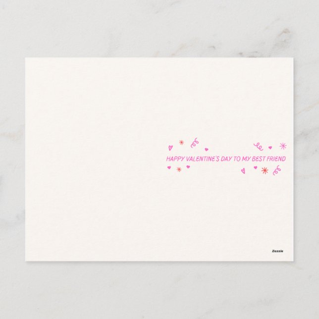 Carte de Saint-Valentin romantique pour mon meille (Dos)