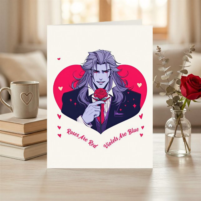Carte de Saint-Valentin Roses Sont Rouges Drôle po (Créateur téléchargé)