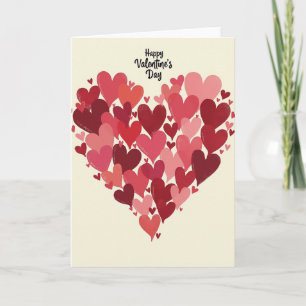 Carte de Saint-Valentin Rouge Joyeuse