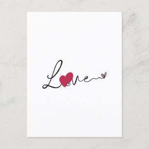 Carte de Saint-Valentin Simple Amour