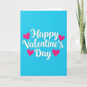 Carte de Saint-Valentin simple en papier découpé