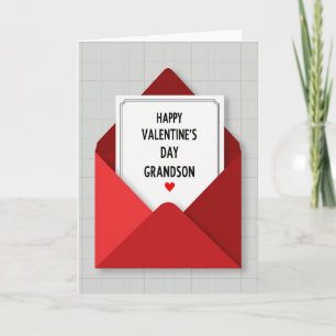 Carte de Saint-Valentin sincère pour petit-fils