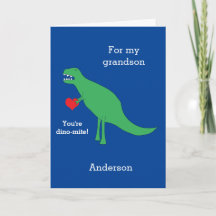 Carte de Saint-Valentin T-rex Dinosaur