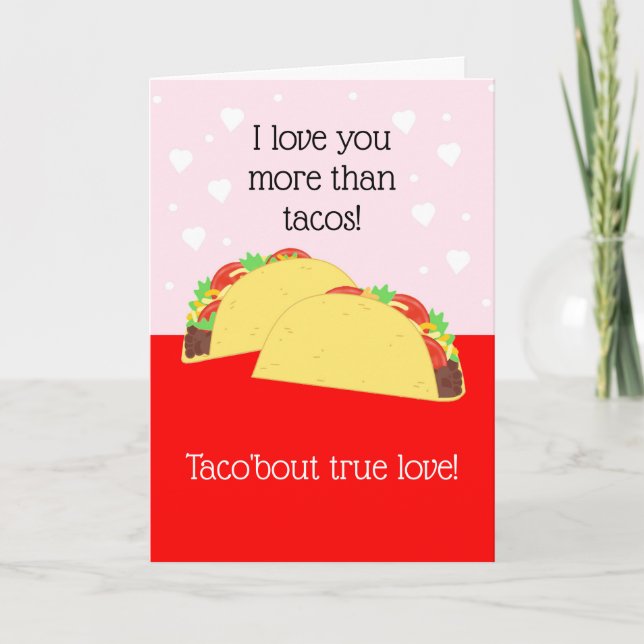 Carte de Saint Valentin Taco Lover (Devant)
