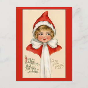 Carte de Saint-Valentin Victorian enfant