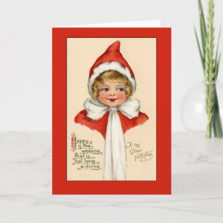 Carte de Saint-Valentin Victorian enfant mignonne