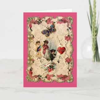 Carte de Saint-Valentin victorienne