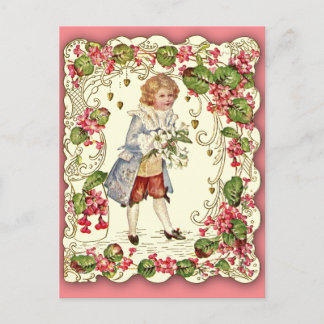 Carte de Saint-Valentin victorienne très ornée