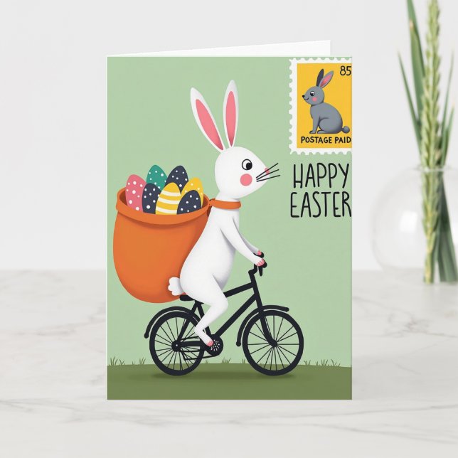 Carte de saison de livraison de lapin (Devant)