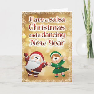 Carte de salsa de Noël