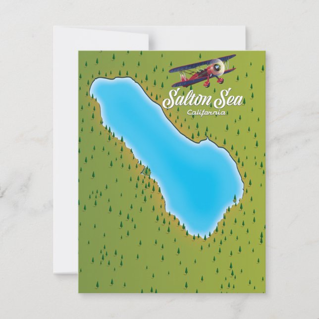 Carte de Salton Sea California USA (Devant)