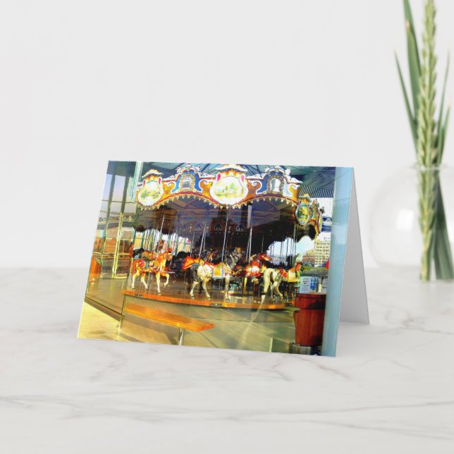 CARTE DE SALUT CAROUSEL-BROOKLYN BRIDGE PARK DE JA (Devant)