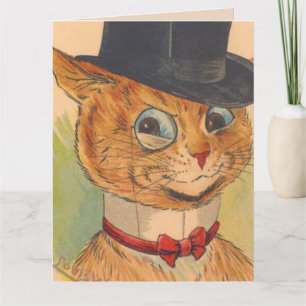 CARTE DE SALUT CHAT DAD