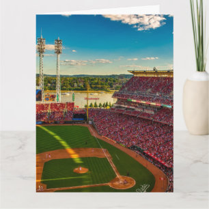 CARTE DE SALUT DE BASEBALL DE CINCINNATI BLANK BLA