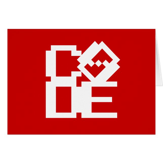 CARTE DE SALUT DE CODE (Devant horizontal)