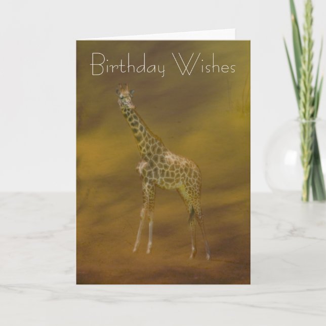 CARTE DE SALUT GIRAFFE (Devant)