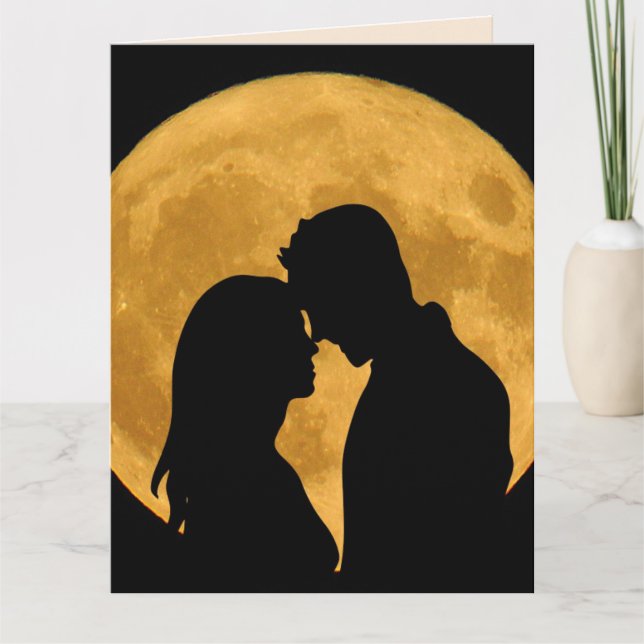 CARTE DE SALUT ROMANTIQUE D'ANNIVERSAIRE SOLEIL (Devant)