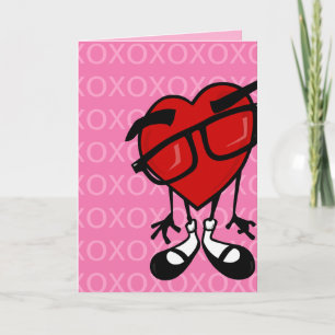 CARTE DE SALUT ROSE DE JOUR DE FUNNY VALENTINE