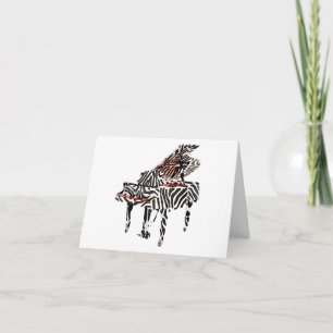 Carte de salutation/note de ~ de piano à queue de