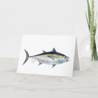 Carte de salutations de poisson Blackfin Tuna