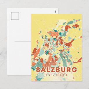 carte de Salzbourg capitale de l'Autriche 