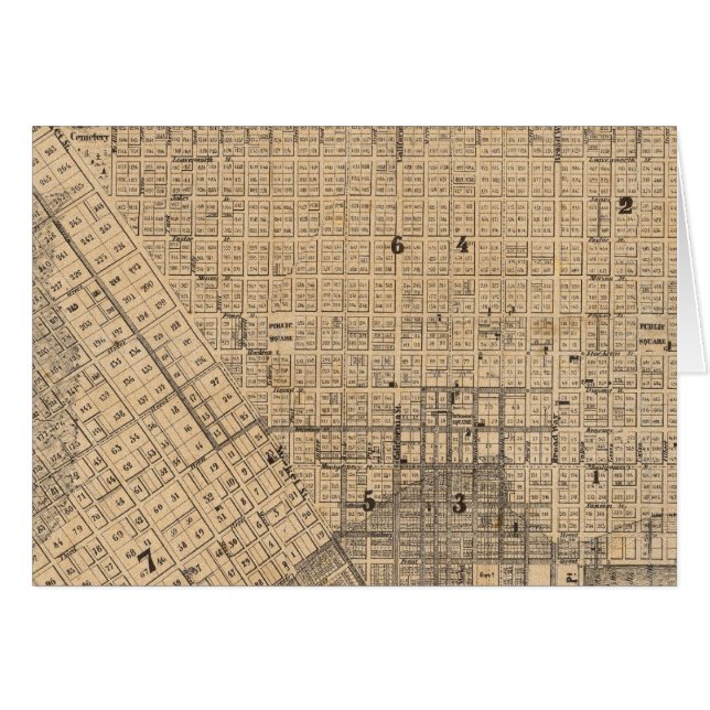 Carte de San Francisco (Devant horizontal)