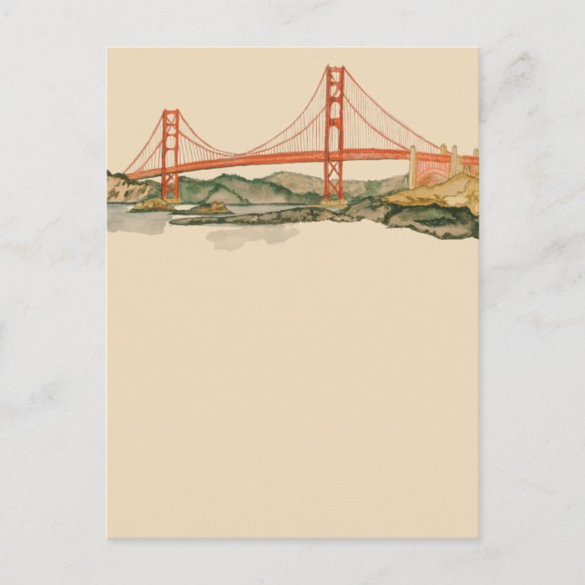 Carte de San Francisco Golden Gate Bridge (Devant)