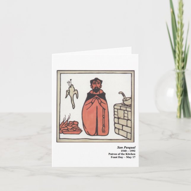 Carte de San Pasqual Santo (Devant)