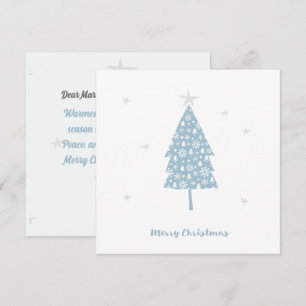 Carte de sapin de Noël d'hiver Delicat   Invitatio