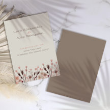 Carte de sauvegarde de date Boho Wildflower