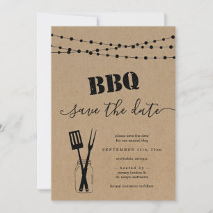 Carte de sauvegarde de date de BBQ